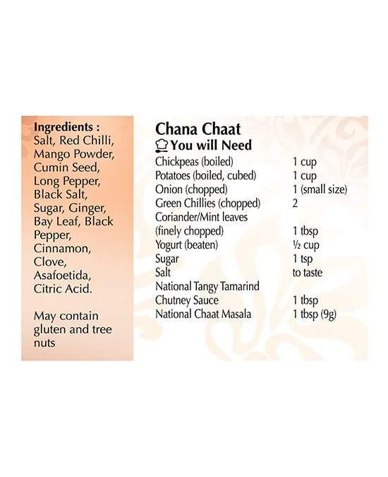 Chaat Masala 100g de National