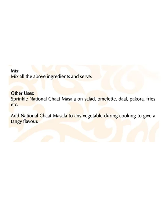 Chaat Masala 50g de National