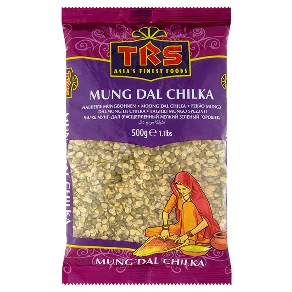 Haricots mungo cassés Moong dal chilka 500g de TRS