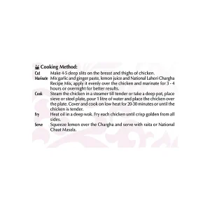 Lahori Chargha 40g de National - Image secondaire