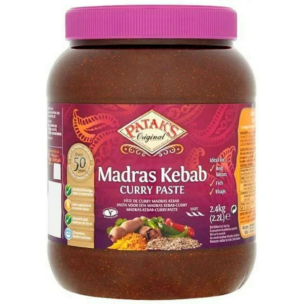 Pâte de curry Madras kebab  2.4kg de Patak’s