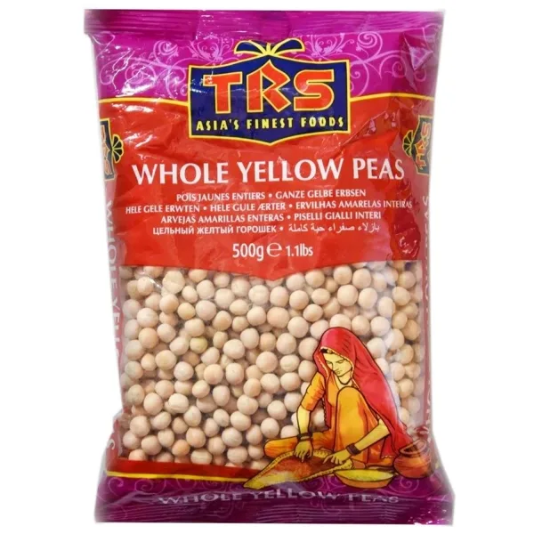 Pois jaunes entiers pour cuisine indienne 0.5kg de TRS