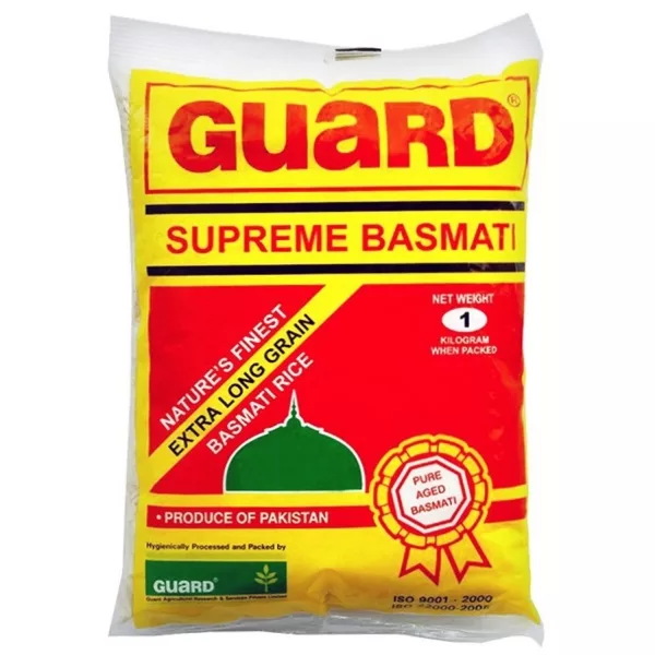 Riz Basmati Indien Suprême 1kg de Guard