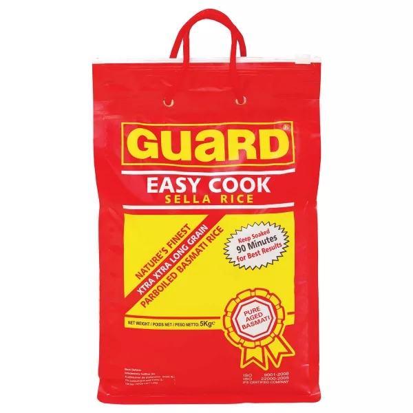 Riz Étuvé Indien Basmati 5KG de Guard