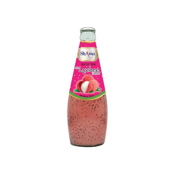 Shama Basil Seed Drink Lychee 290ml de Shama