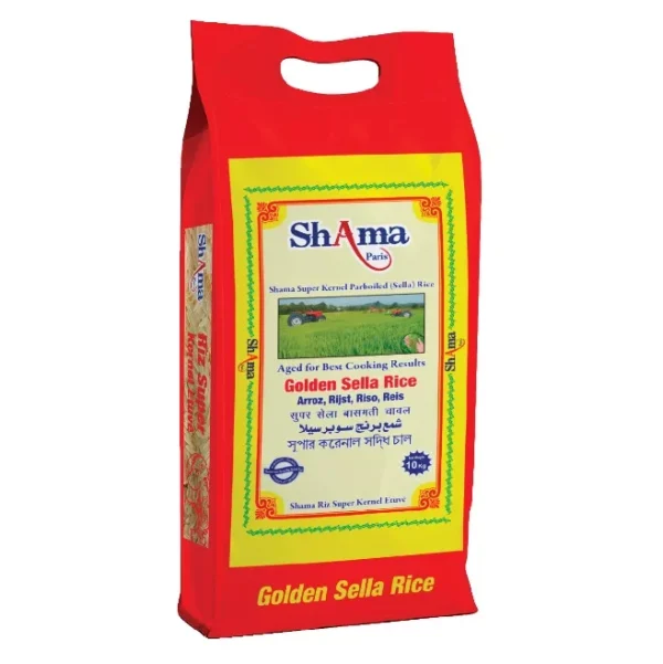 Shama Super Kernal Parboiled Sella Rice 10kg de Shama