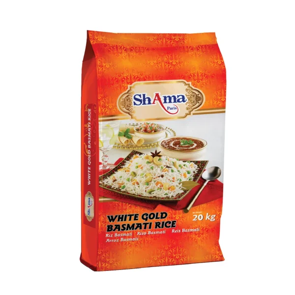 Riz Basmati White Gold Shama 20kg de Shama