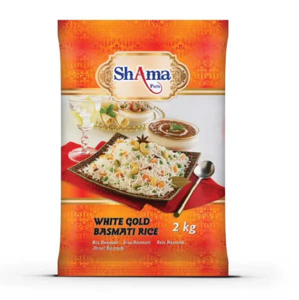 Riz Basmati White Gold Shama 2kg de Shama