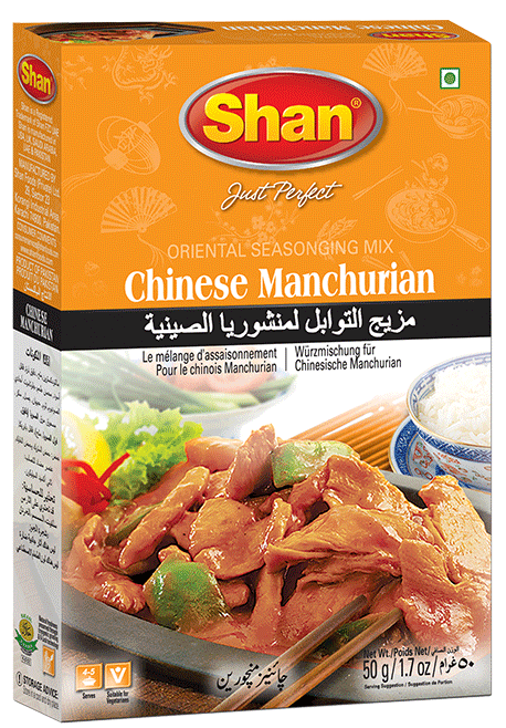 Shan Chinese Manchurian A mix of seasonings and spices perfect for making classic Chinese cuisines. de Shan