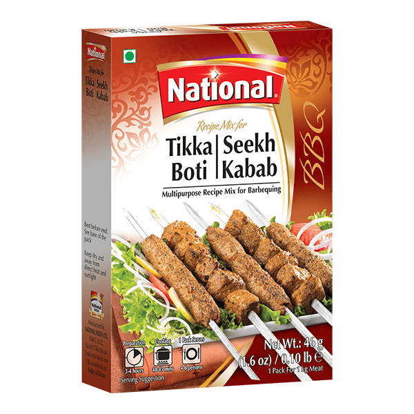 Tikka Boti-Seekh Kabab 46g de National