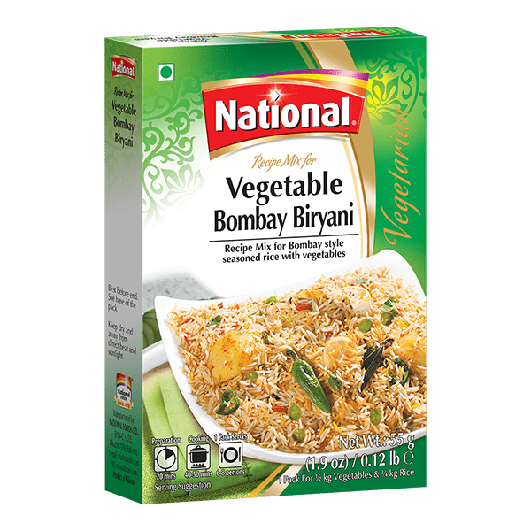 Vegetable Bombay Biryani 55g de National