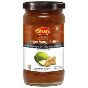 Chutney de gingembre mangue sauce indienne 400g de Shan