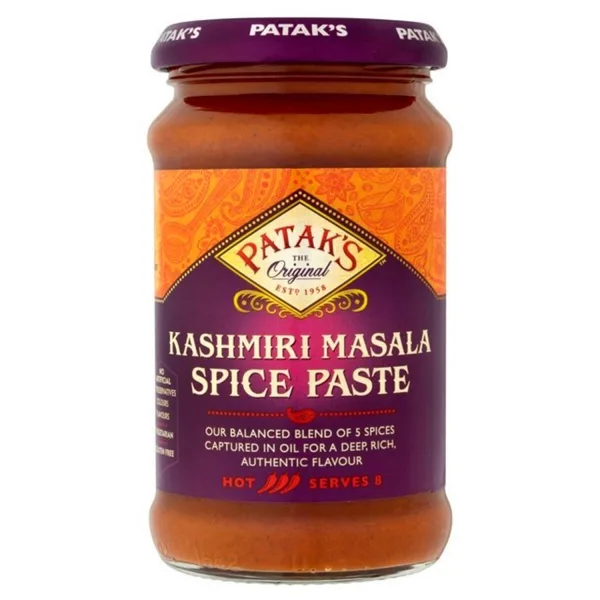 Pâte de curry indienne Kashmiri très épicé 250ml de Patak’s