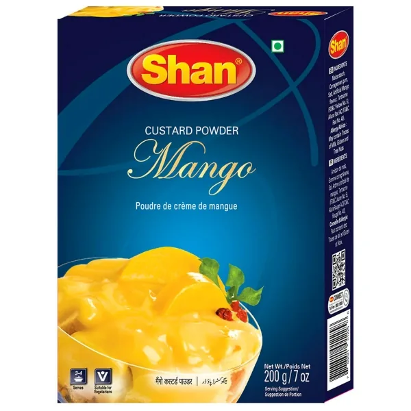 Custard poudre pour pâtissier arôme mangue 200g de Shan