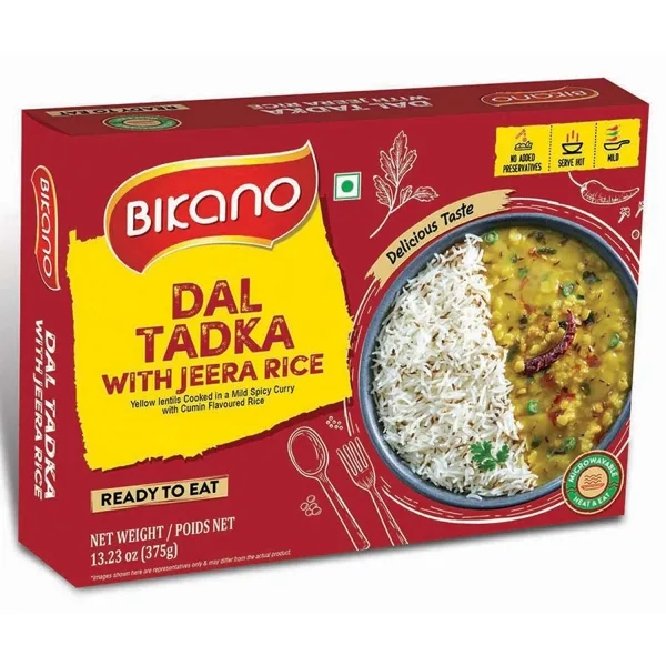 Plat indien lentilles cuisinées Dal tadka 375g de Bikano
