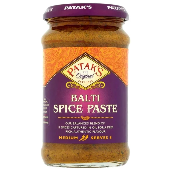 Pâte de curry indienne Balti épicé 250ml de Patak’s