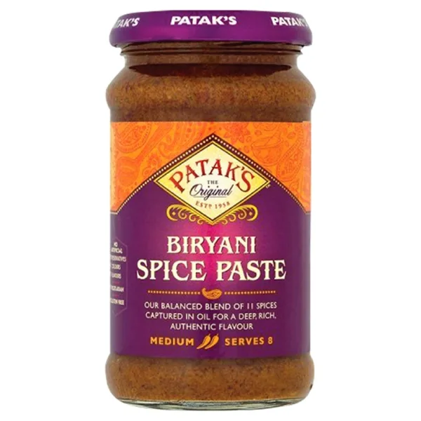 Pâte de curry indienne Biryani épicé 250ml de Patak’s
