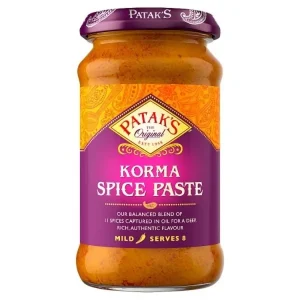 Pâte de curry indienne Korma doux 250ml de Patak’s