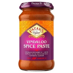 Pâte de curry indienne Vindaloo très épicé 250ml de Patak’s