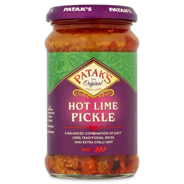 Pickles ou achars indiens au citron très épicé 250ml de Patak’s