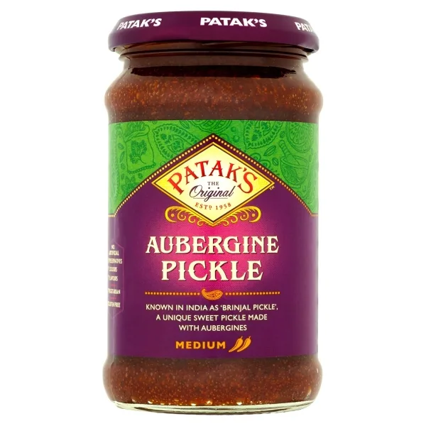 Pickles ou achar indien à l’aubergine épicé 250ml de Patak’s