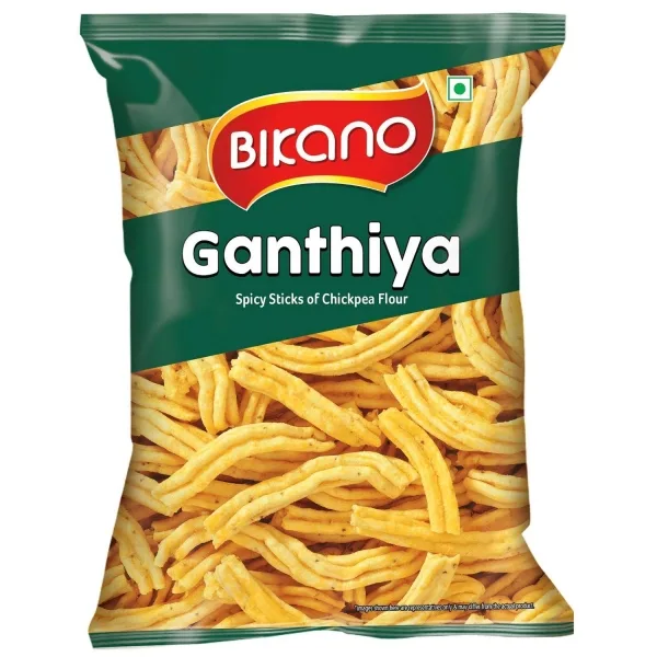 Mélange apéritif indien Namkeen Ganthiya 200g de Bikano
