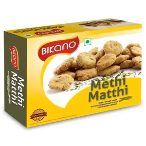Mélange apéritif indien Methi Matthi 400g de Bikano