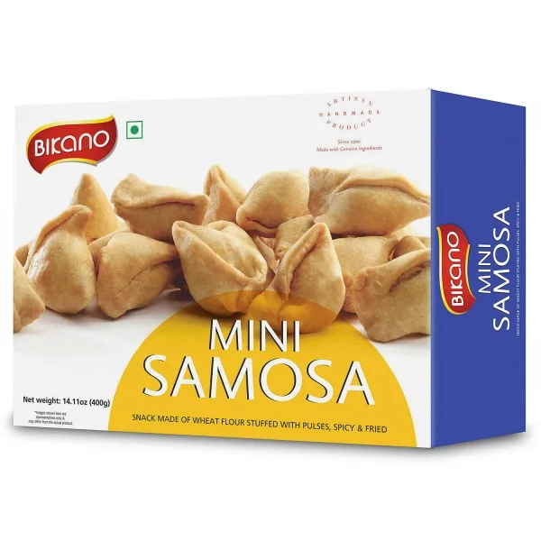 Mélange apéritif samosas indiens 400g de Bikano